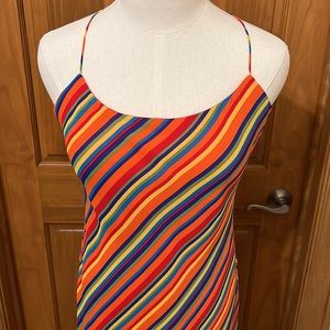 Gorgeous RALPH Ralph Lauren Dress Size 10 Rainbow Slip Dress!!